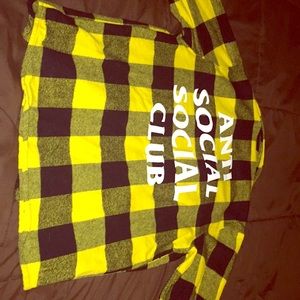 Men’s Anti Social Social Club button up shirt